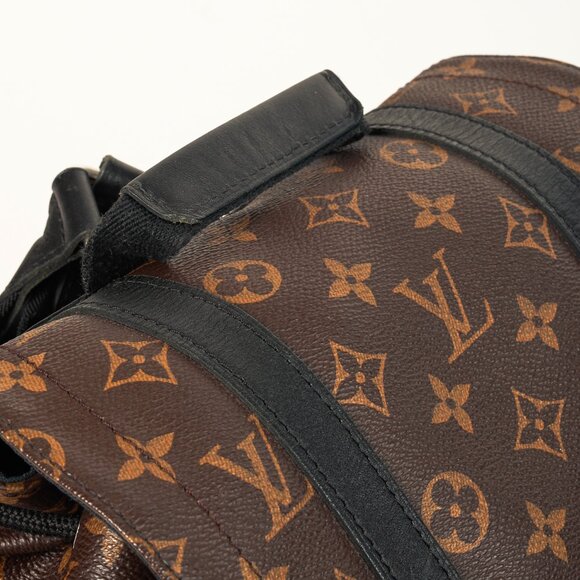 Louis Vuitton M43735 Christopher MM Brown Black Macassar Monogram Backpack - Picture 11 of 16